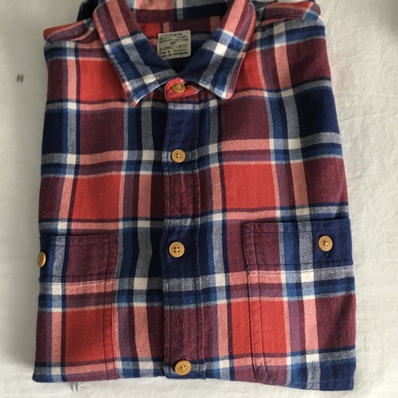 J Crew Plaid Flannel Shirt slim - HOLIDAY SALE - Picture 2 of 5